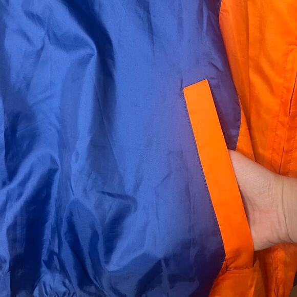Vintage New York Mets Pullover Windbreaker Jacket XXL Blue & Orange Retro MLB - Picture 7 of 12